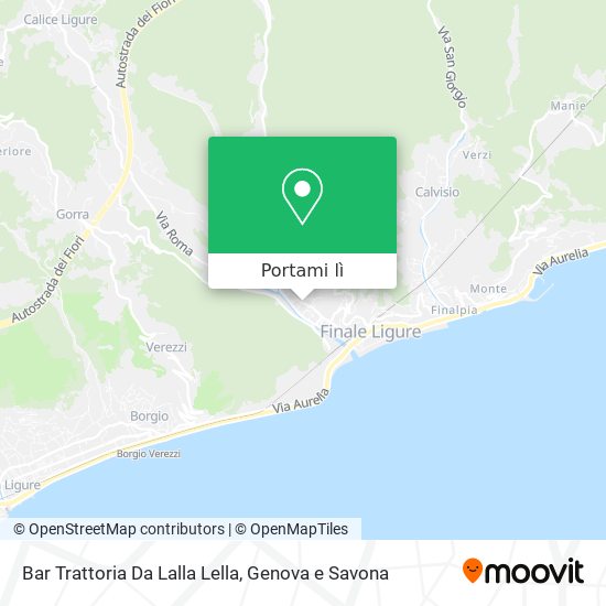 Mappa Bar Trattoria Da Lalla Lella