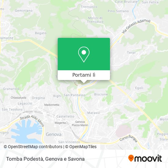 Mappa Tomba Podestà