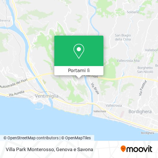 Mappa Villa Park Monterosso