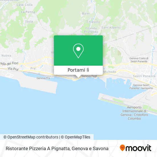 Mappa Ristorante Pizzeria A Pignatta