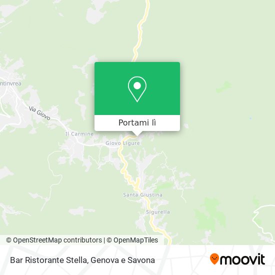 Mappa Bar Ristorante Stella