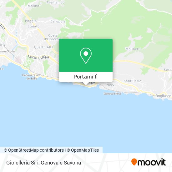 Mappa Gioielleria Siri
