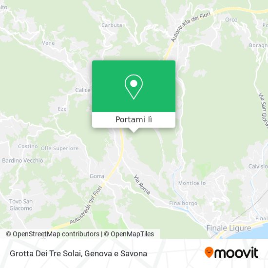 Mappa Grotta Dei Tre Solai