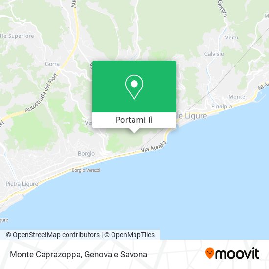 Mappa Monte Caprazoppa