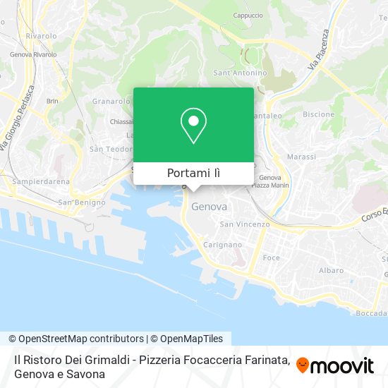 Mappa Il Ristoro Dei Grimaldi - Pizzeria Focacceria Farinata