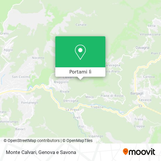 Mappa Monte Calvari