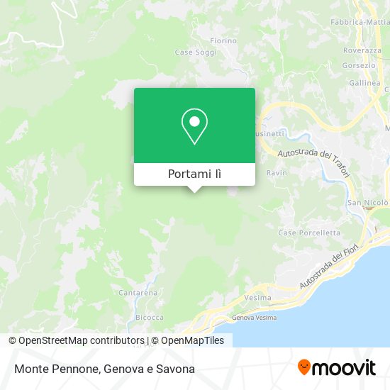 Mappa Monte Pennone