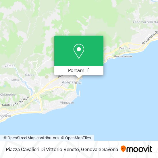 Mappa Piazza Cavalieri Di Vittorio Veneto