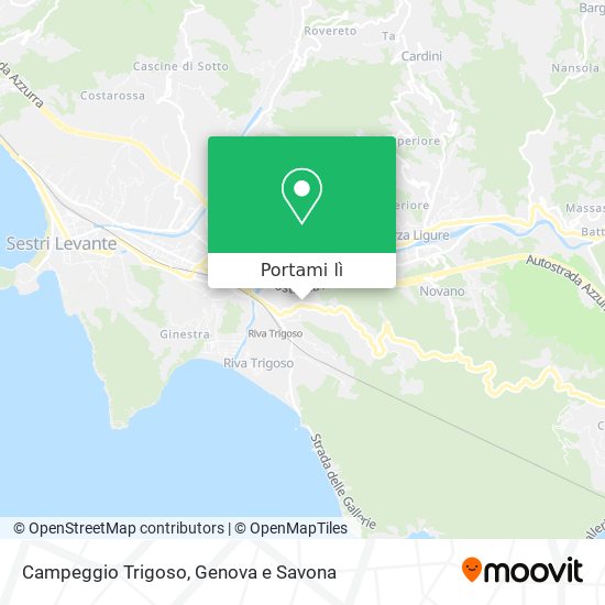 Mappa Campeggio Trigoso