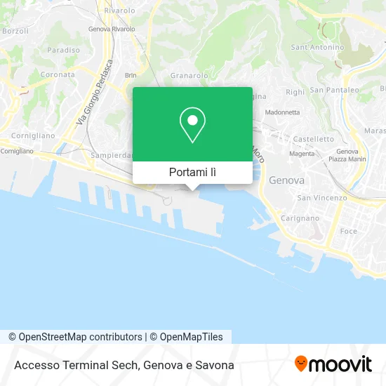 Mappa Accesso Terminal Sech