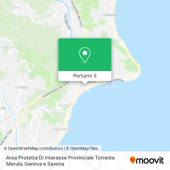 Mappa Area Protetta Di Interesse Provinciale Torrente Merula