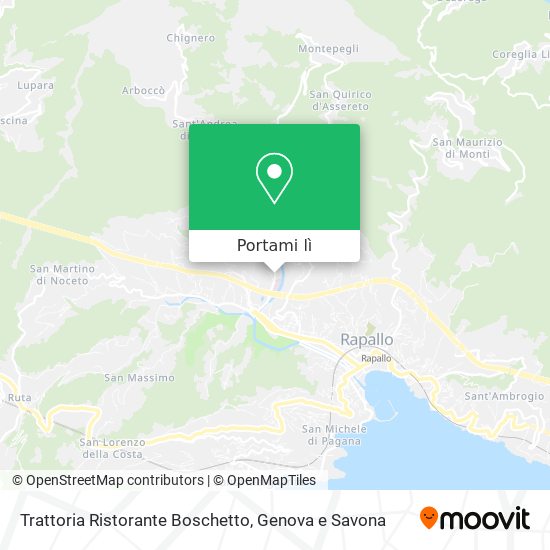 Mappa Trattoria Ristorante Boschetto