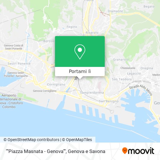 Mappa ""Piazza Masnata - Genova""
