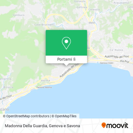 Mappa Madonna Della Guardia