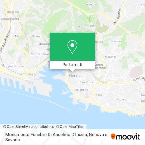 Mappa Monumento Funebre Di Anselmo D'Incisa