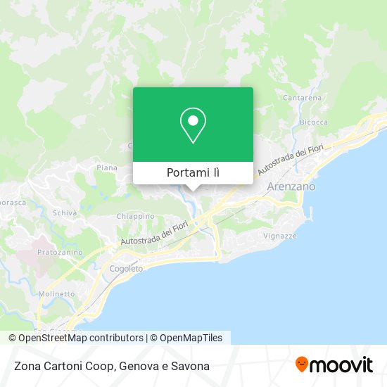 Mappa Zona Cartoni Coop