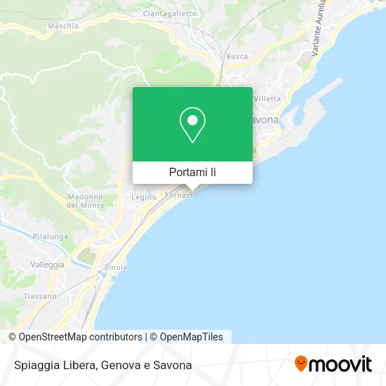 Mappa Spiaggia Libera