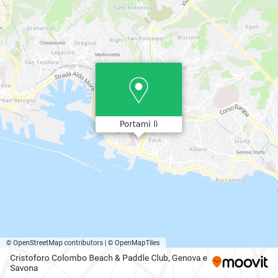 Mappa Cristoforo Colombo Beach & Paddle Club