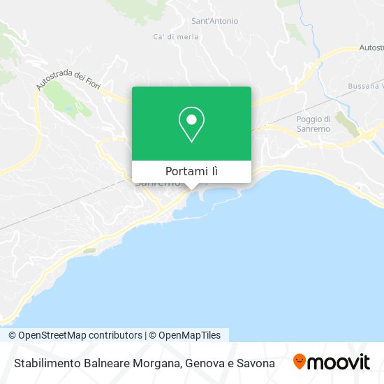 Mappa Stabilimento Balneare Morgana