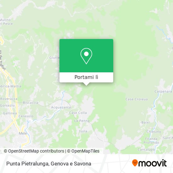 Mappa Punta Pietralunga