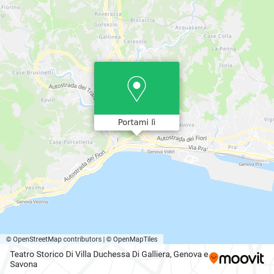 Mappa Teatro Storico Di Villa Duchessa Di Galliera
