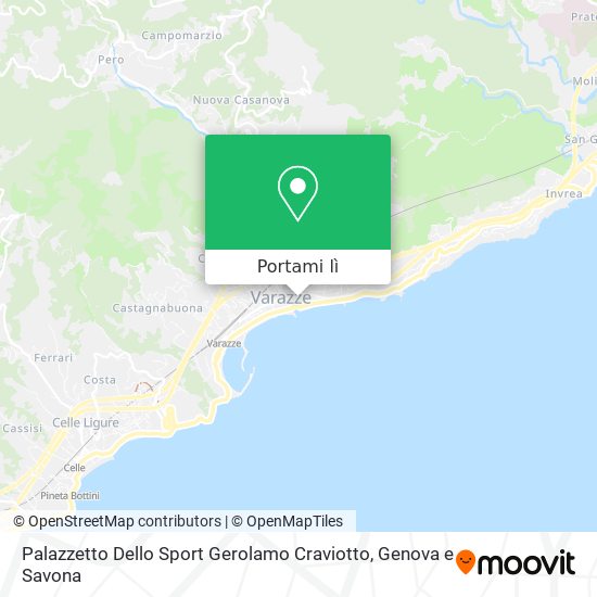 Mappa Palazzetto Dello Sport Gerolamo Craviotto