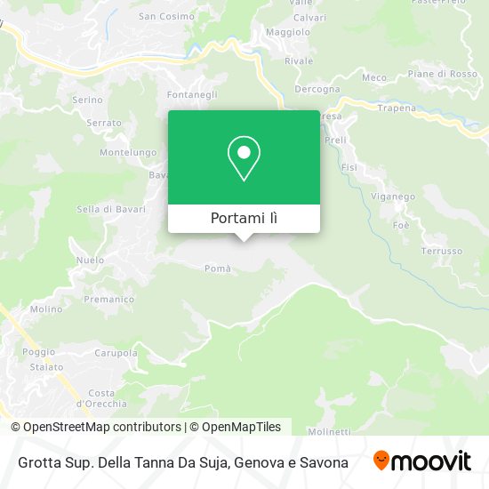 Mappa Grotta Sup. Della Tanna Da Suja