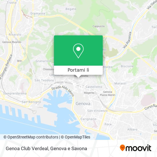 Mappa Genoa Club Verdeal