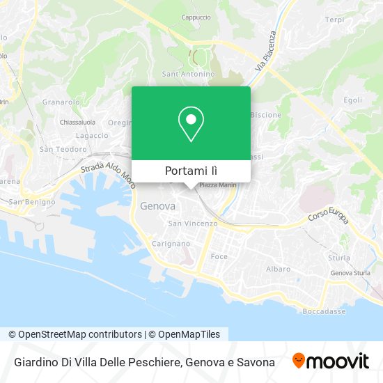 Mappa Giardino Di Villa Delle Peschiere