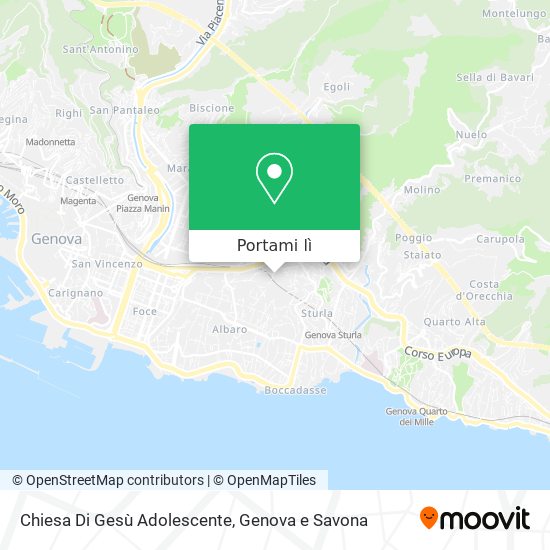 Mappa Chiesa Di Gesù Adolescente