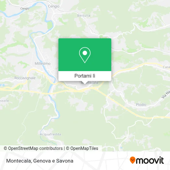 Mappa Montecala