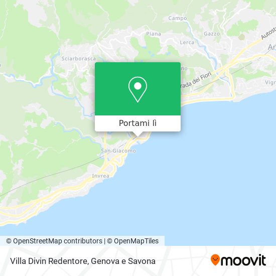 Mappa Villa Divin Redentore