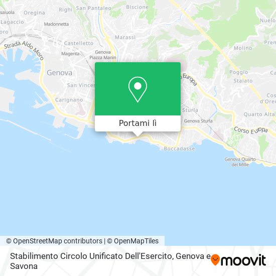 Mappa Stabilimento Circolo Unificato Dell'Esercito