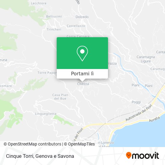 Mappa Cinque Torri