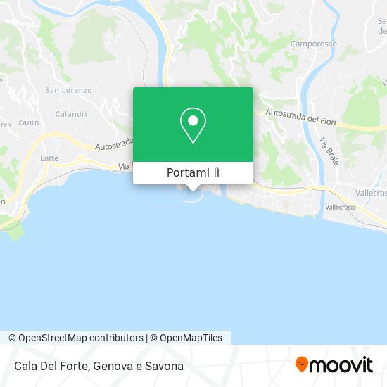 Mappa Cala Del Forte