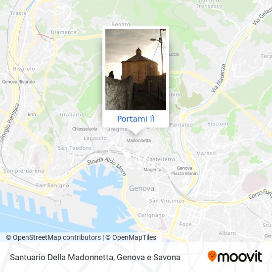 Mappa Santuario Della Madonnetta