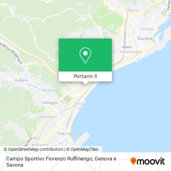 Mappa Campo Sportivo Fiorenzo Ruffinengo