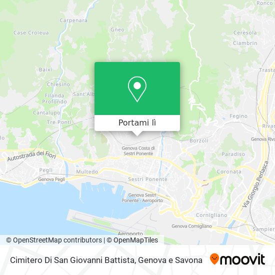 Mappa Cimitero Di San Giovanni Battista