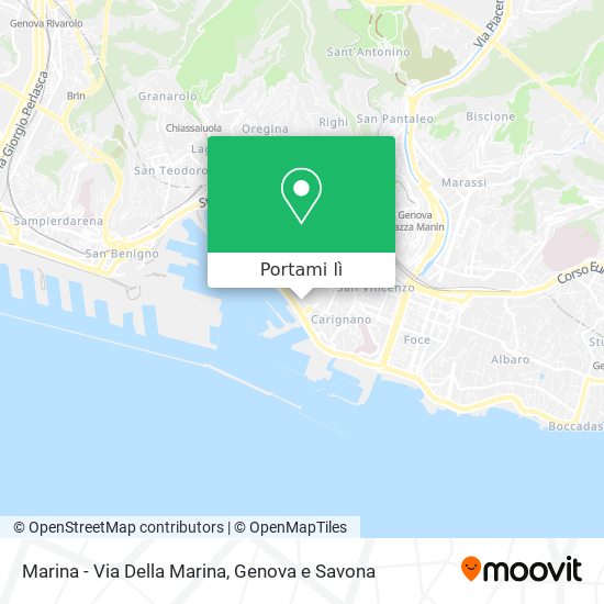 Mappa Marina - Via Della Marina