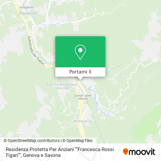 Mappa Residenza Protetta Per Anziani ""Francesca Rossi Figari""