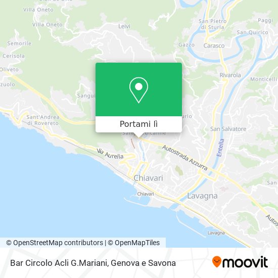 Mappa Bar Circolo Acli G.Mariani