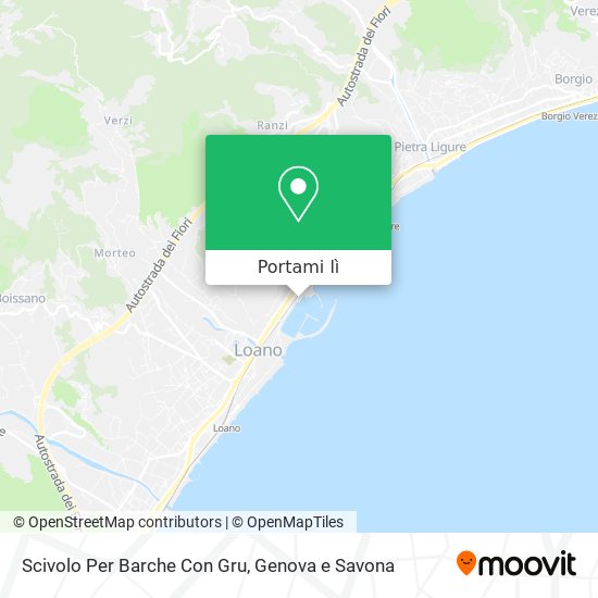 Mappa Scivolo Per Barche Con Gru