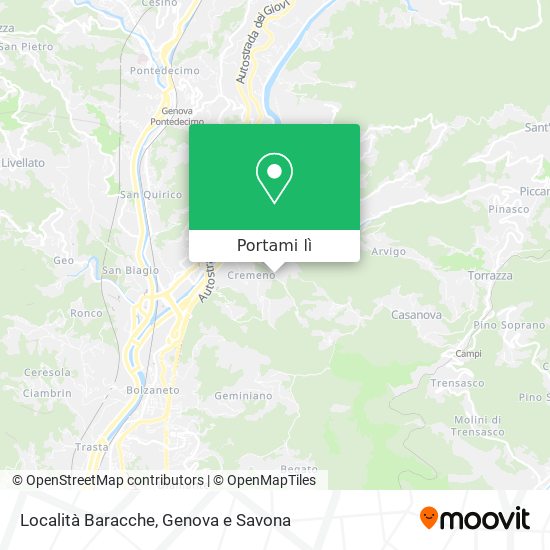 Mappa Località Baracche