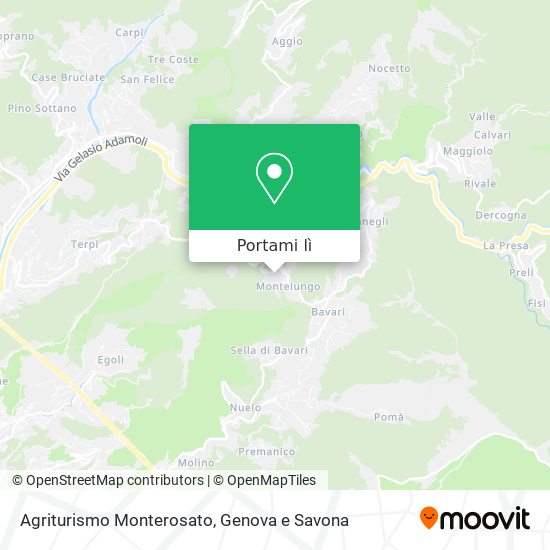 Mappa Agriturismo Monterosato
