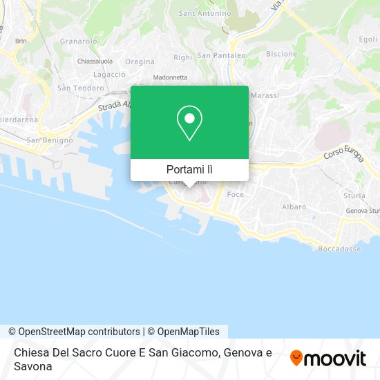 Mappa Chiesa Del Sacro Cuore E San Giacomo
