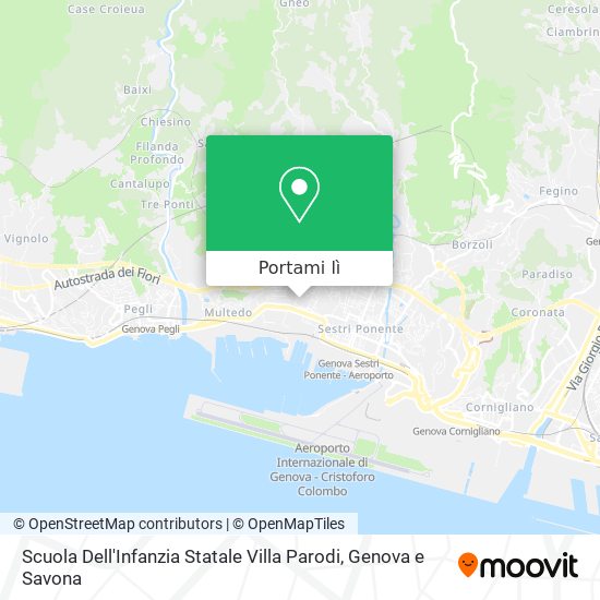 Mappa Scuola Dell'Infanzia Statale Villa Parodi