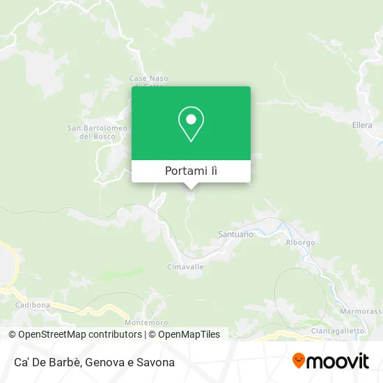 Mappa Ca' De Barbè