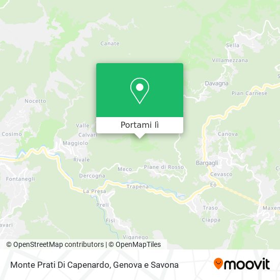 Mappa Monte Prati Di Capenardo
