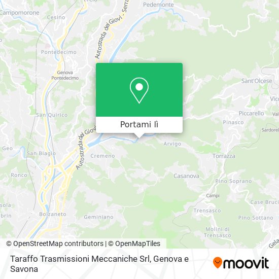 Mappa Taraffo Trasmissioni Meccaniche Srl