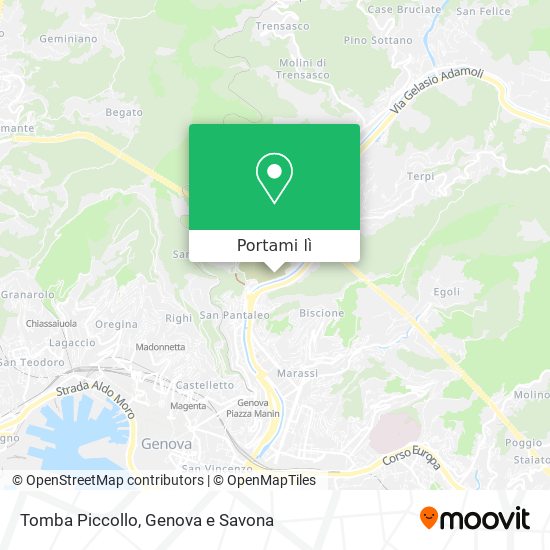 Mappa Tomba Piccollo